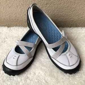 NEW! Clark Privo Mary Jane Flats White Sz 5